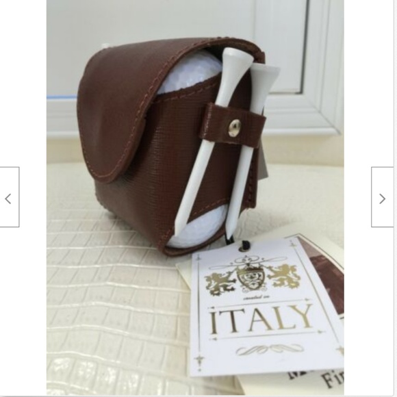 Moscardini Firenze 4x Golf Balls Golf Tees Case - Picture 2 of 5